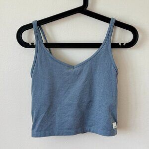 Vuori Halo Performance Crop Tank – Blue Heather – Small